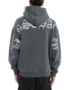 Predator Oversized Hoodie in Grey