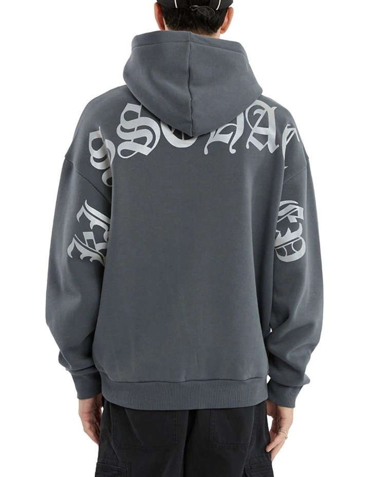 Predator Oversized Hoodie in Grey image 1