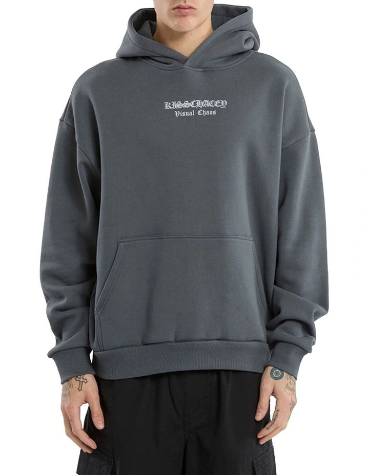 Predator Oversized Hoodie in Grey image 2