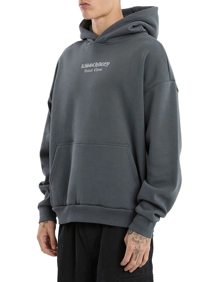 Predator Oversized Hoodie in Grey image 3