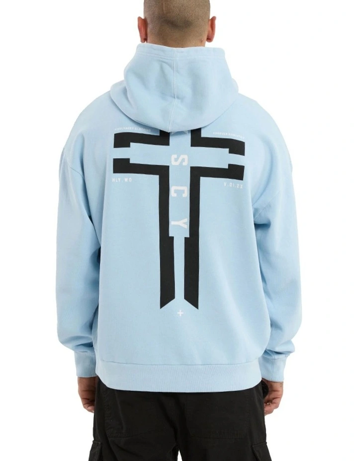 Constitute Oversized Hoodie in Blue image 1