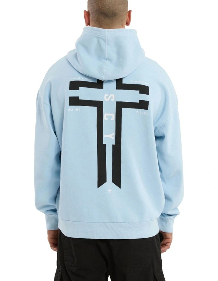 Constitute Oversized Hoodie in Blue image 2