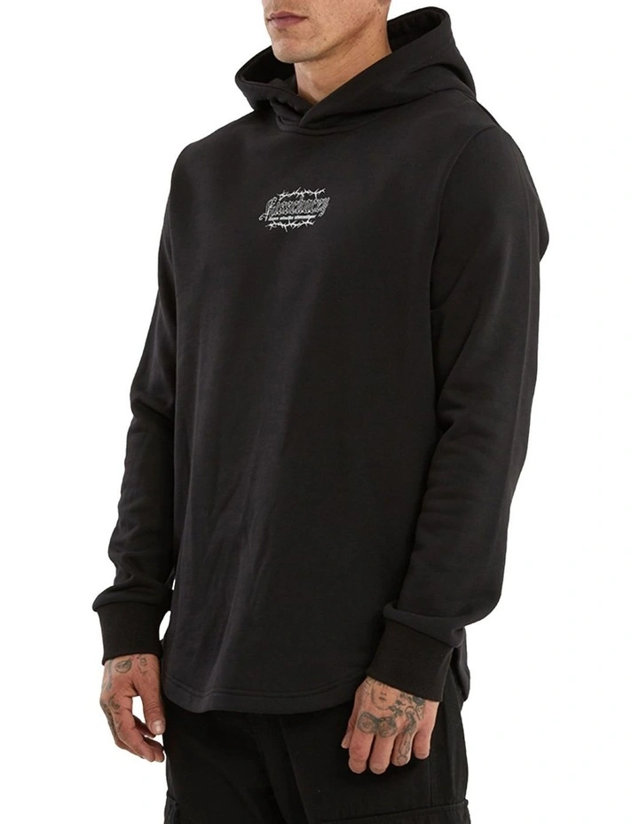 Risen Dual Curved Hoodie in Black image 6