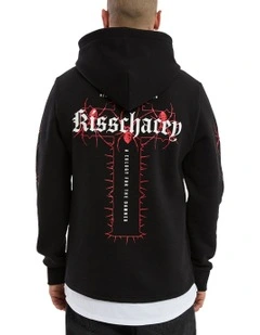 Rebuke Layered Hoodie in Black