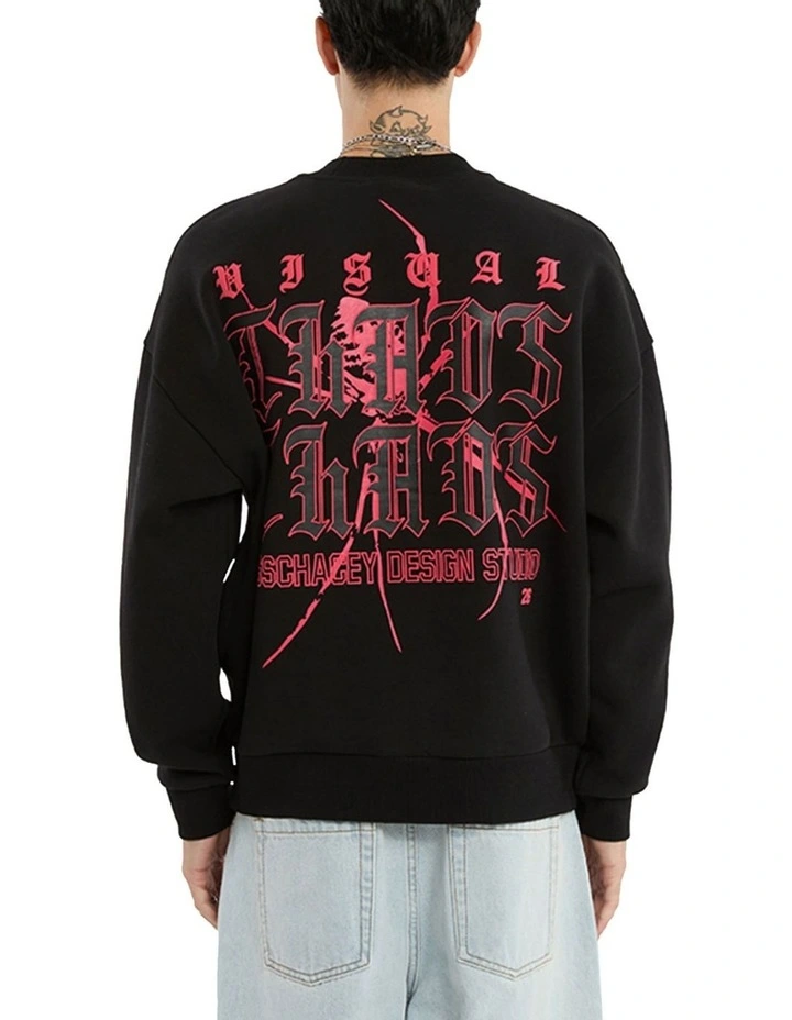 Protestant Box Fit Sweater in Black image 1