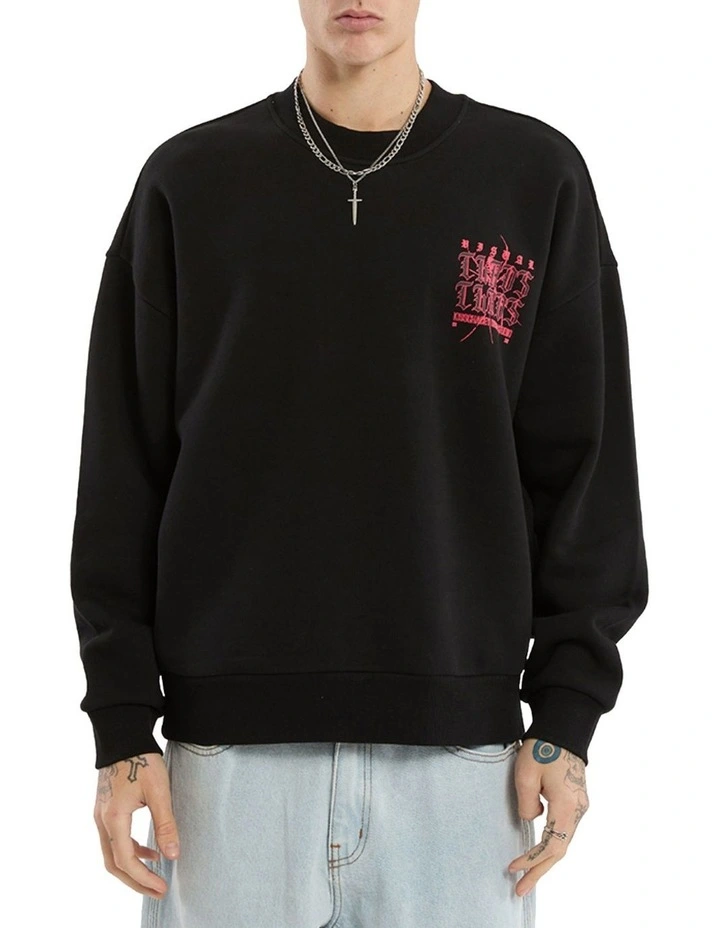 Protestant Box Fit Sweater in Black image 3