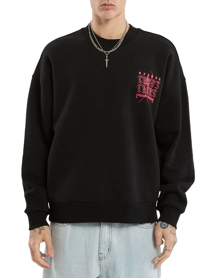 Protestant Box Fit Sweater in Black image 4