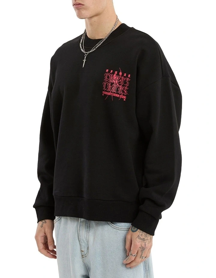 Protestant Box Fit Sweater in Black image 5