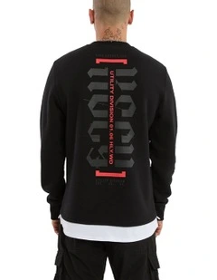 Apparition Layered Sweater in Black