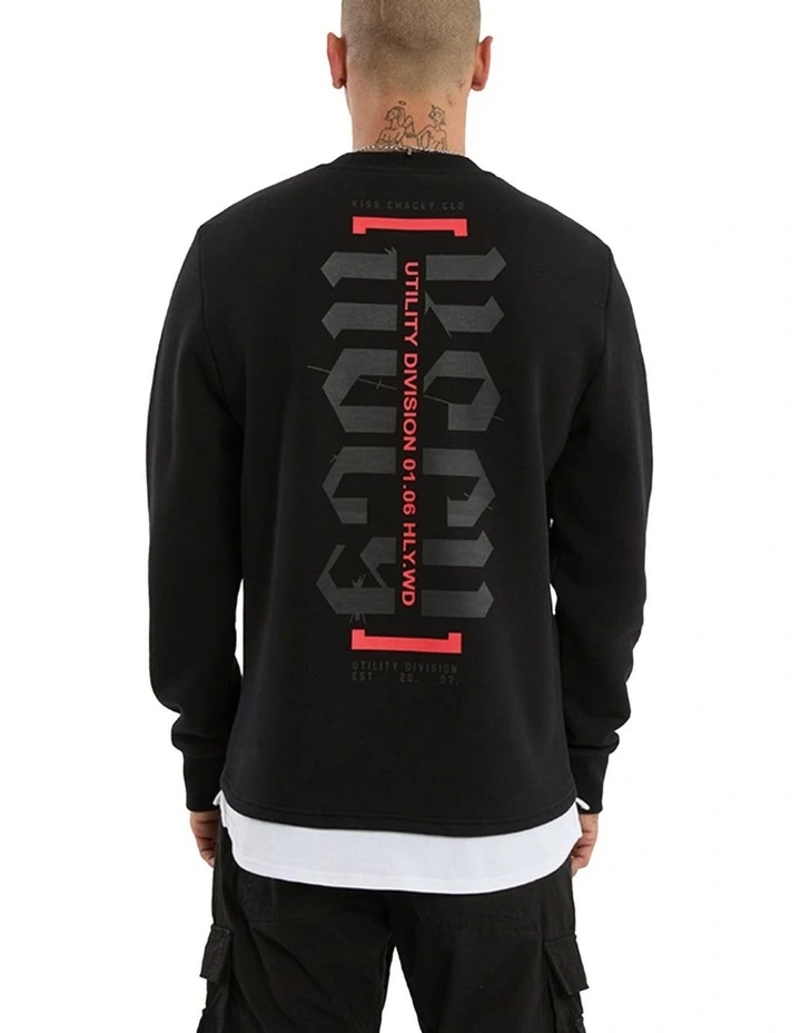 Apparition Layered Sweater in Black image 1