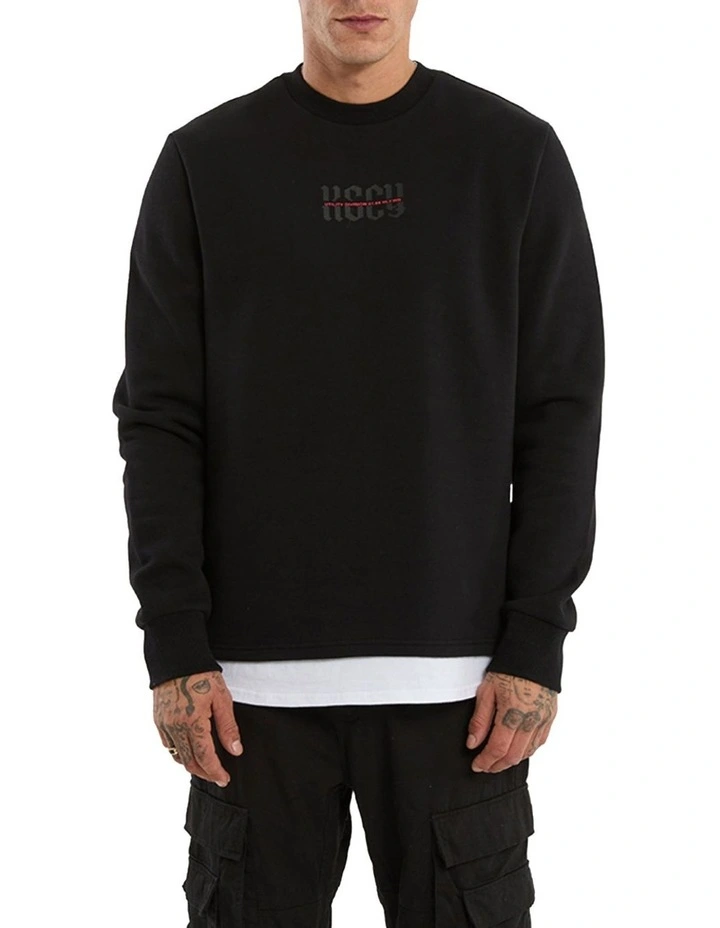 Apparition Layered Sweater in Black image 4