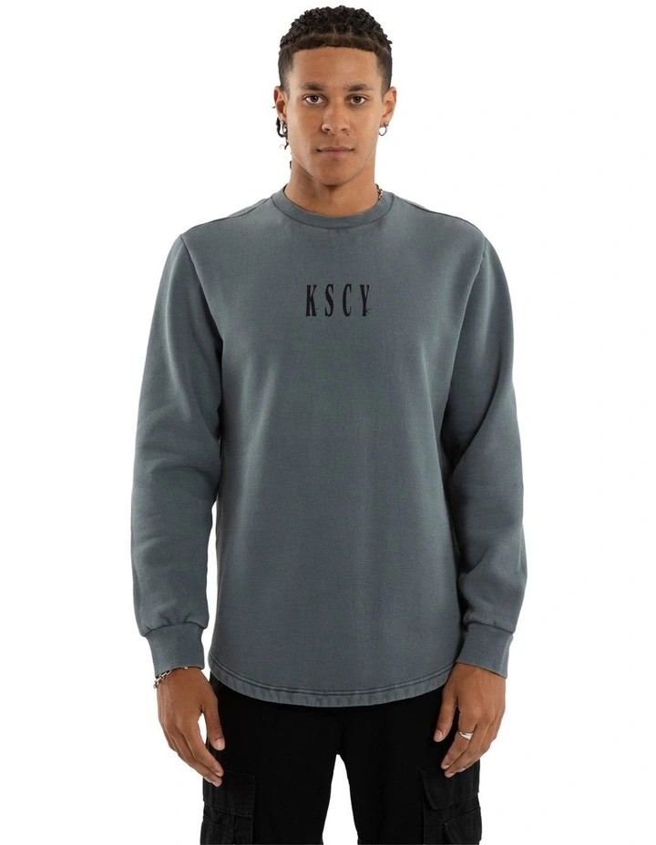 Rebellion Dual Curved Sweater in Grey image 2