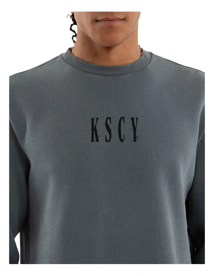 Rebellion Dual Curved Sweater in Grey image 4