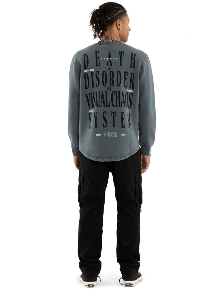 Rebellion Dual Curved Sweater in Grey image 5