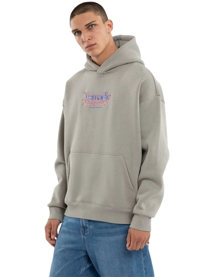 Unwind Oversized Hoodie in Grey image 3