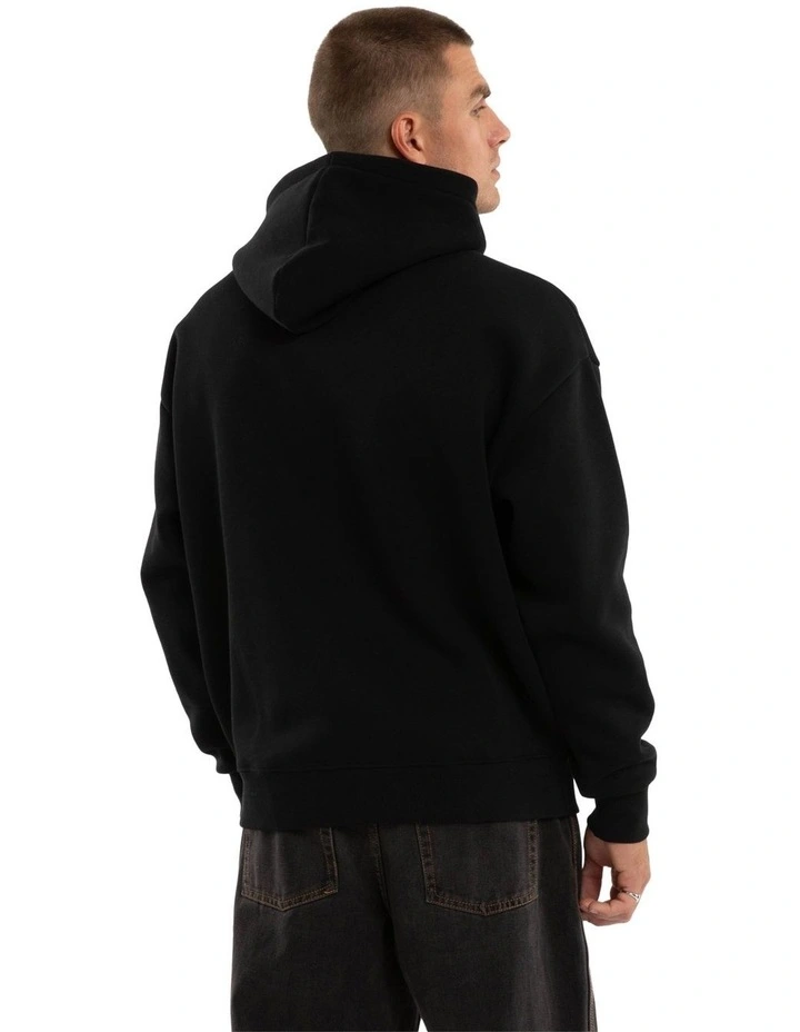Retreat Oversized Hoodie in Black image 2