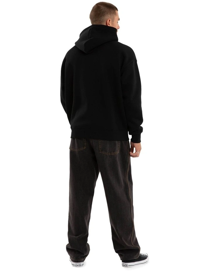 Retreat Oversized Hoodie in Black image 5