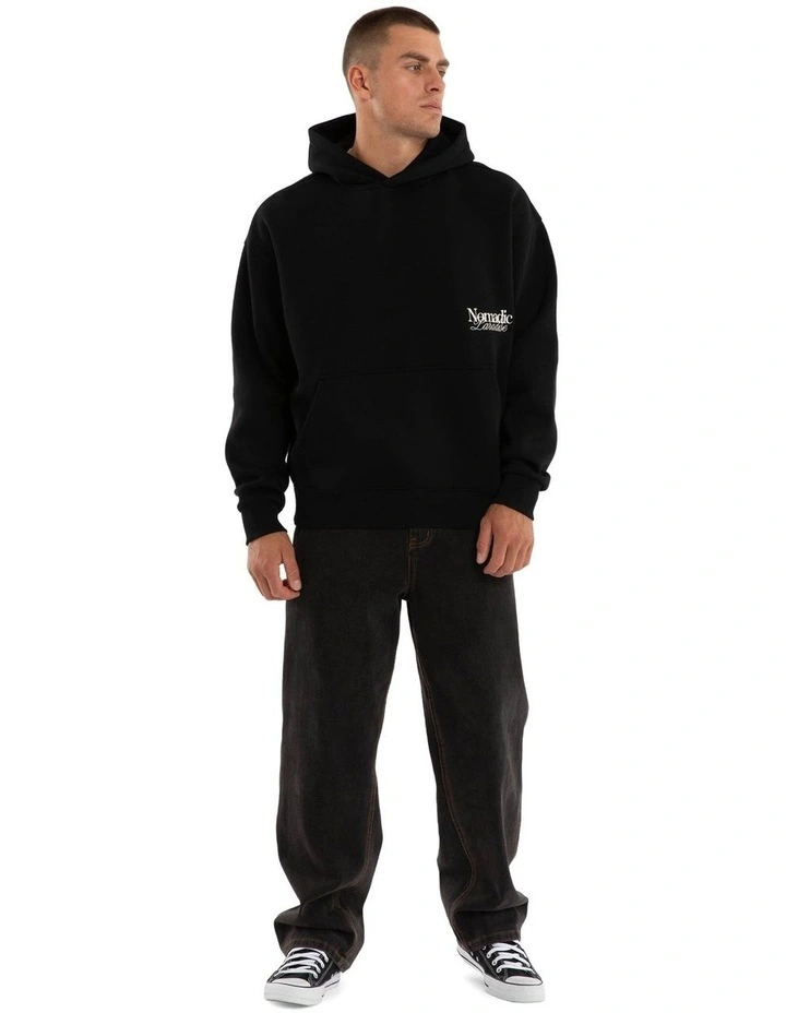 Retreat Oversized Hoodie in Black image 6