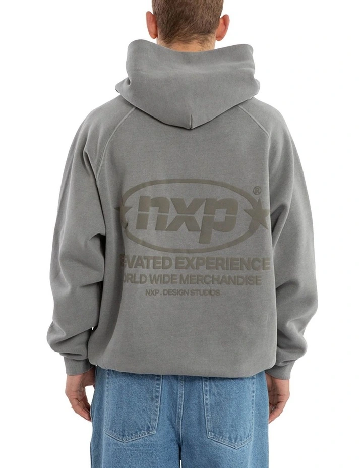 Rhythm Raglan Fleece Hoodie in Grey image 1