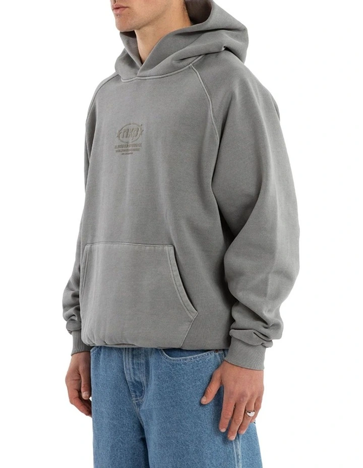 Rhythm Raglan Fleece Hoodie in Grey image 3