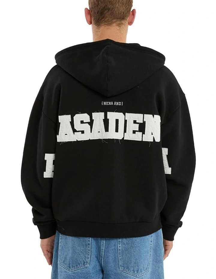 Realign Street Zip Hoodie in Jet Black image 2