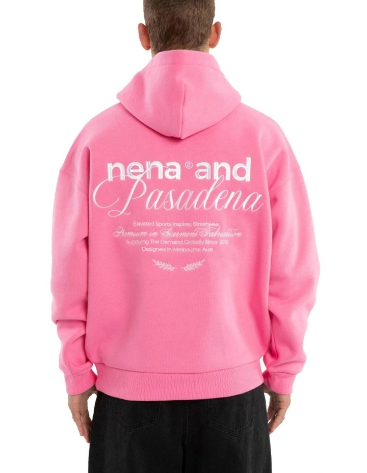 Limitless Box Fit Hoodie in Pink image 1