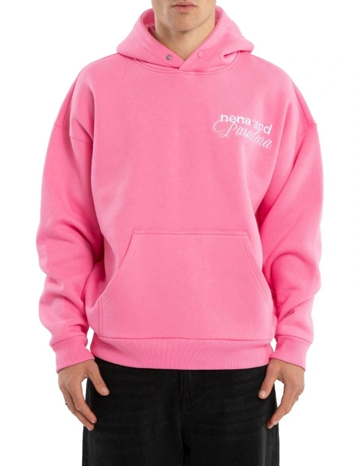 Limitless Box Fit Hoodie in Pink image 2