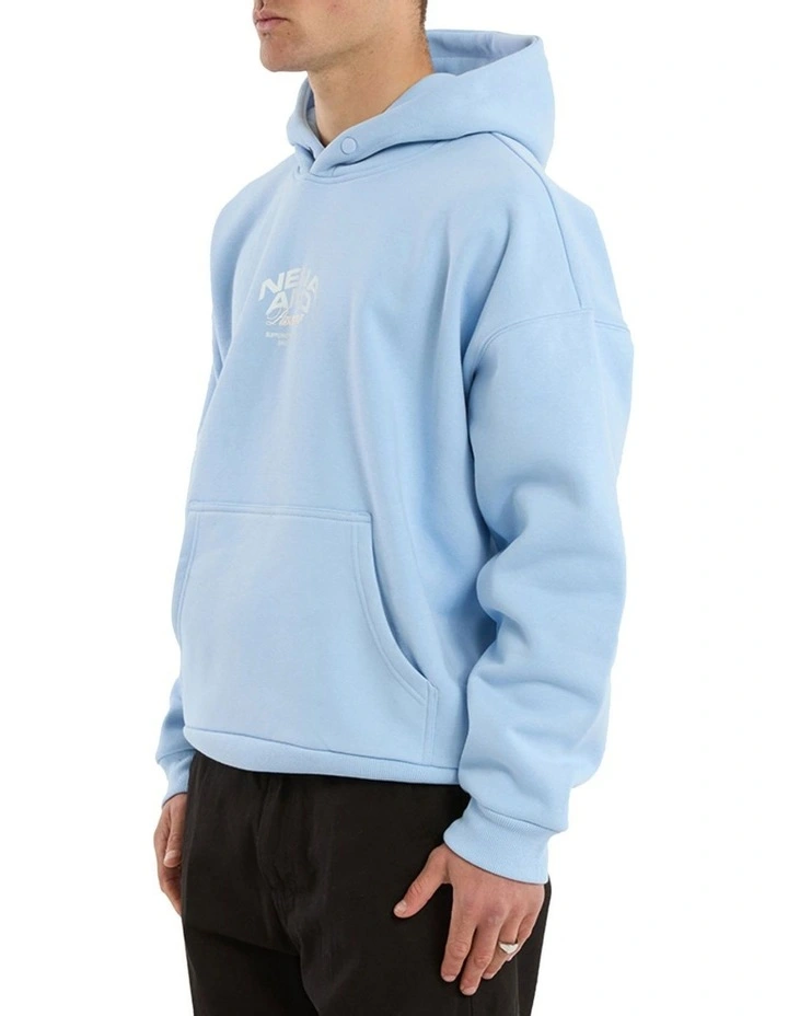 Eclipse Box Fit Hoodie in Blue image 6