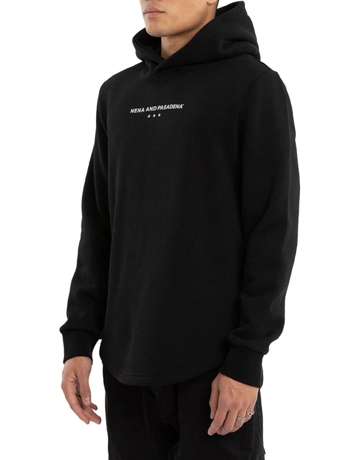 Unleash Dual Curved Hoodie in Black image 3