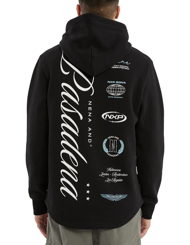 Break Dual Curved Hoodie in Black image 2