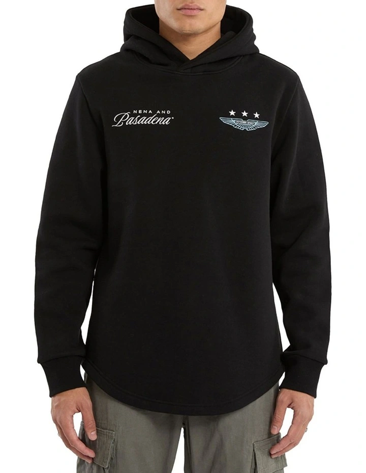 Break Dual Curved Hoodie in Black image 3