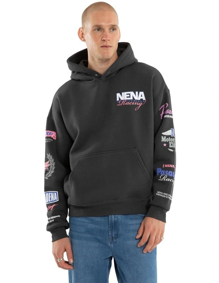 Stream Box Fit Hoodie in Asphalt image 1