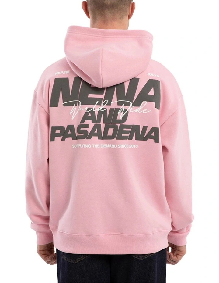 Qualifying Relaxed Hoodie in Pink image 1