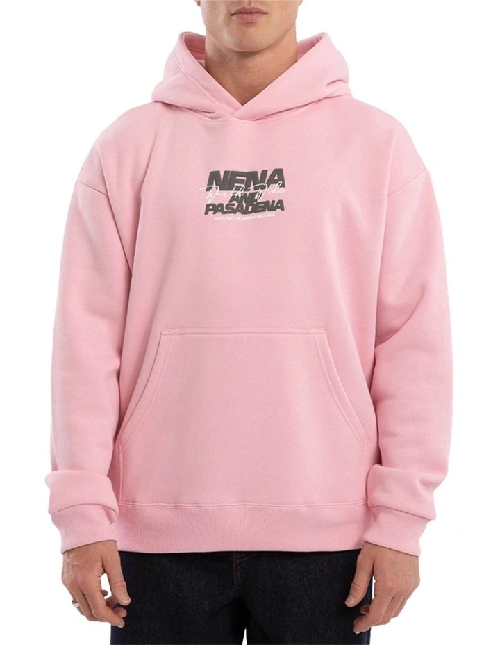 Qualifying Relaxed Hoodie in Pink image 2