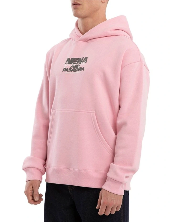 Qualifying Relaxed Hoodie in Pink image 3