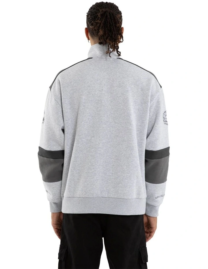 Eternal Zip Pullover Sweater in Grey image 2