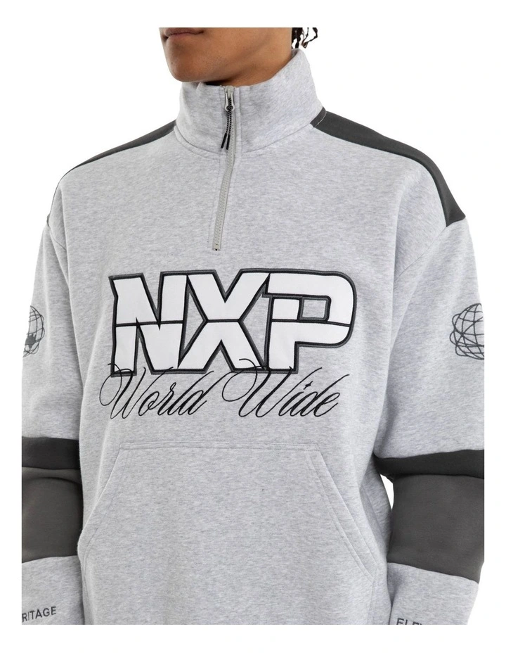 Eternal Zip Pullover Sweater in Grey image 4