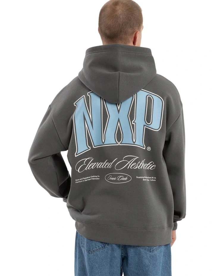 Carbon Relaxed Hoodie in Grey image 1