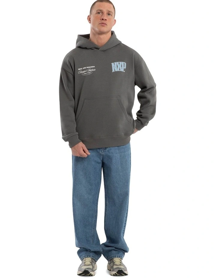 Carbon Relaxed Hoodie in Grey image 5