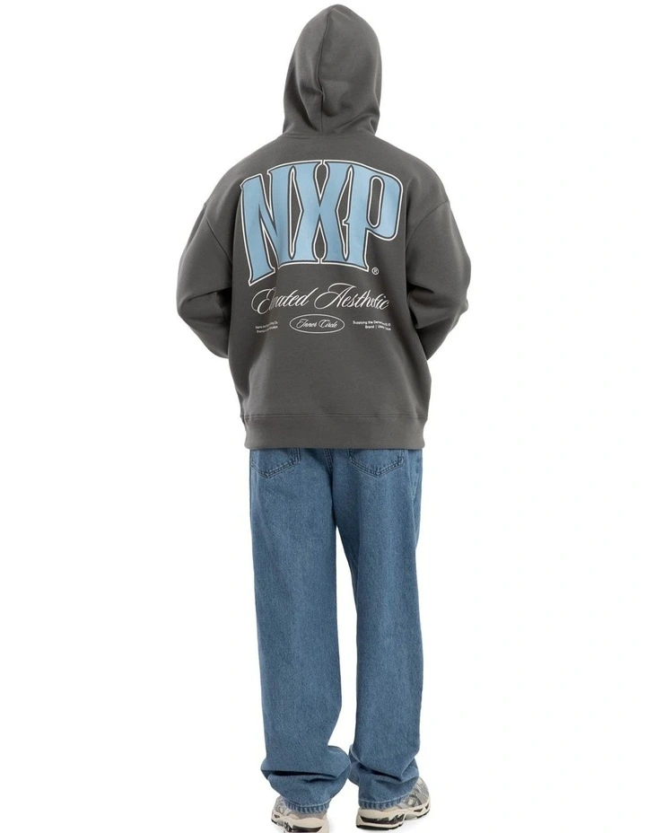 Carbon Relaxed Hoodie in Grey image 6