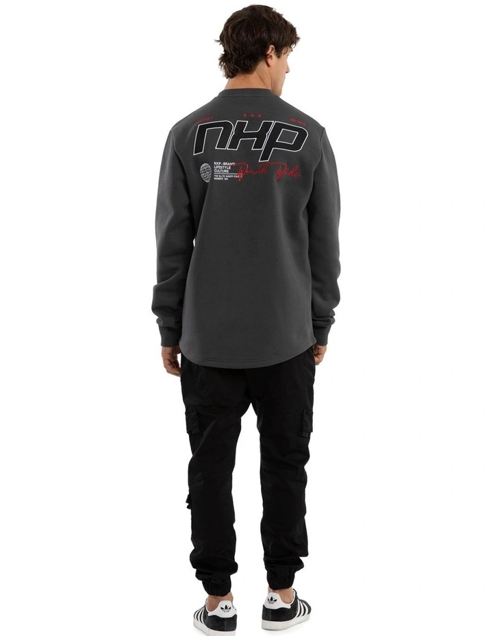 Moderate Dual Curved Sweater in Grey image 5