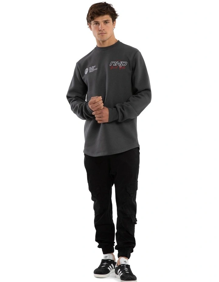 Moderate Dual Curved Sweater in Grey image 6