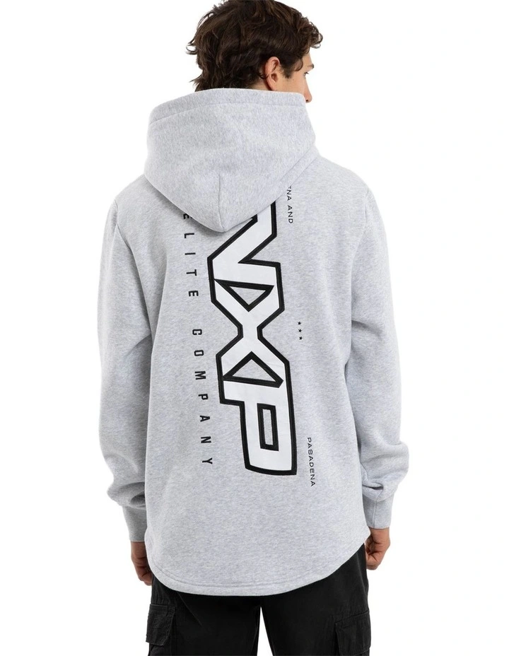Podium Dual Curved Hoodie in Grey image 1