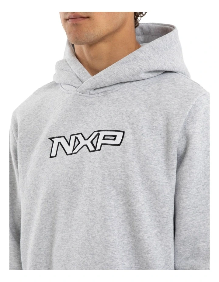Podium Dual Curved Hoodie in Grey image 4