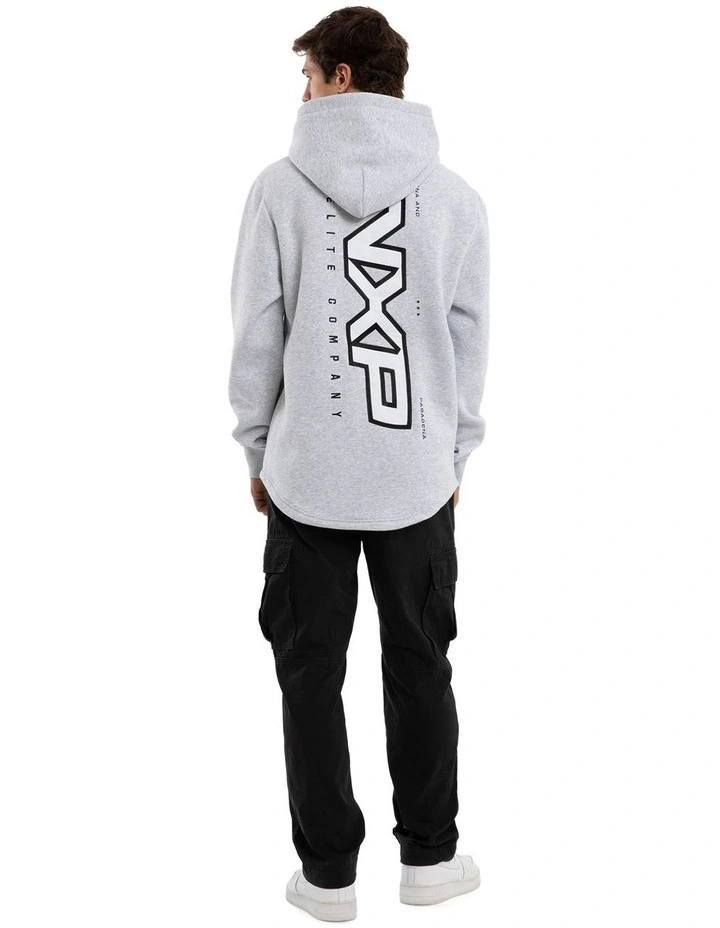 Podium Dual Curved Hoodie in Grey image 5