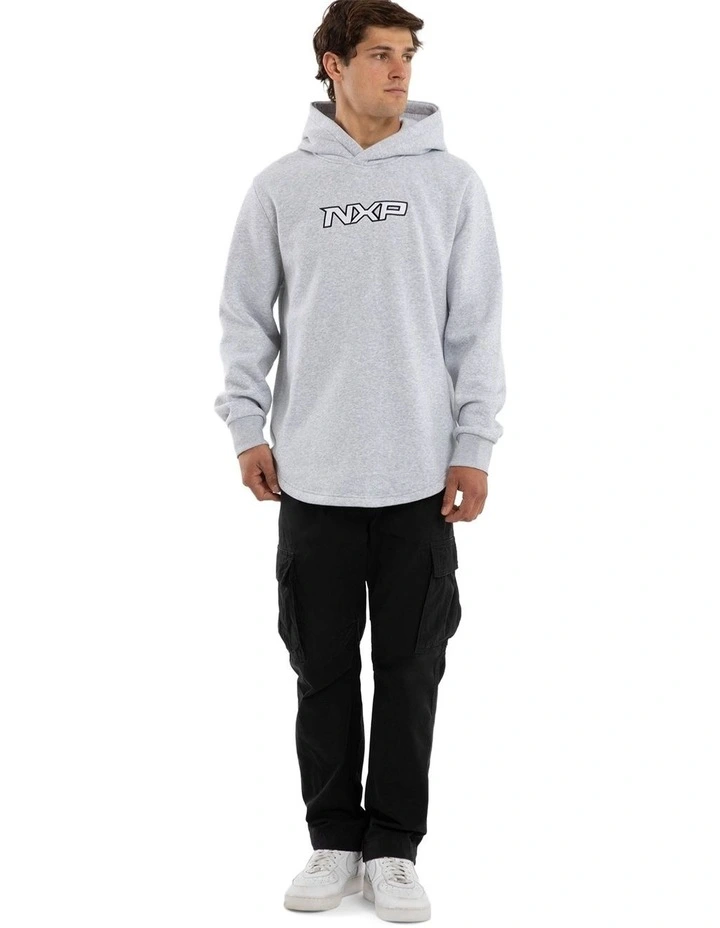 Podium Dual Curved Hoodie in Grey image 6