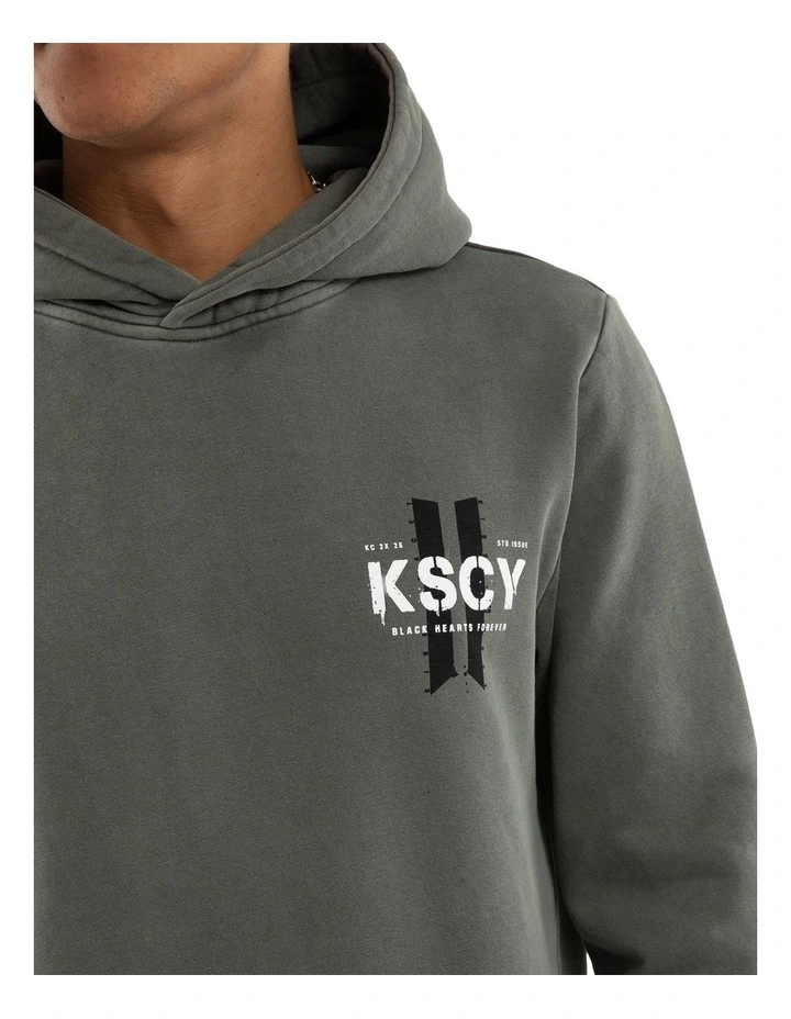 Inferno Dual Curved Hoodie in Pigment Basil image 4