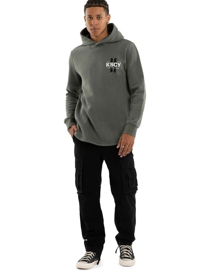 Inferno Dual Curved Hoodie in Pigment Basil image 6