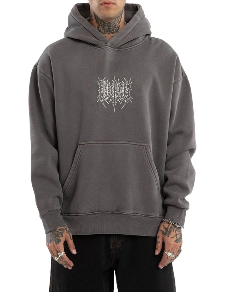 Wrath Relaxed Hoodie in Grey image 2