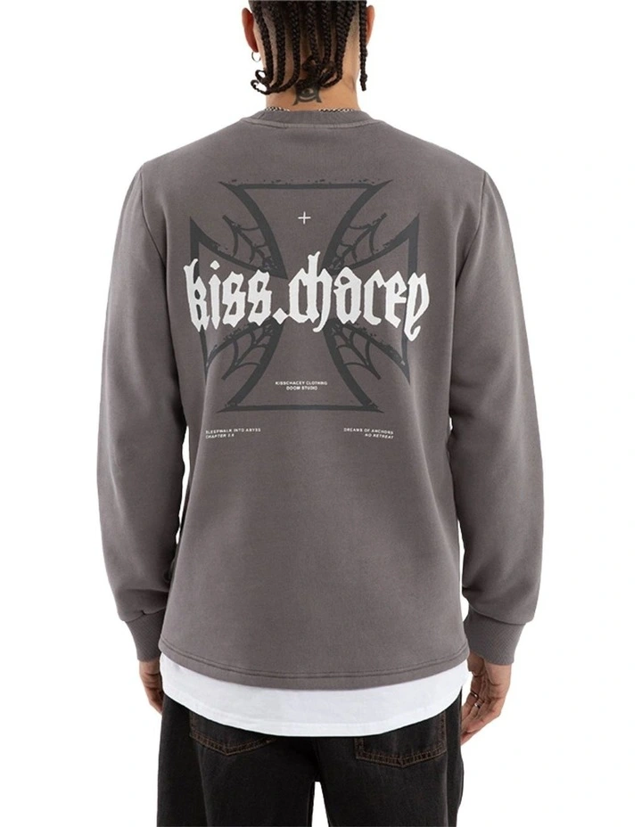 Sleepwalker Dual Curve Sweater in Grey image 1